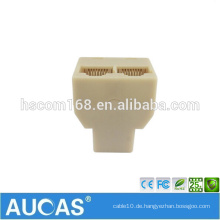 3 Wege Netzwerkkabel Splitter Extender Stecker Koppler / Straight Coupler Cat5e 6 Kabel Joiner Female Socket Connector